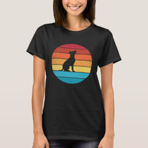Lustige Retro Vintage Pit Bull Hunde und süße Tier T-Shirt