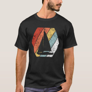 Lustige Retro Vintage Segeln-80er Art T-Shirt