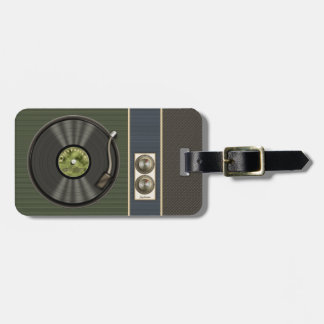 Lustige Retro-Vinyl-Schallplatte Gepäckanhänger