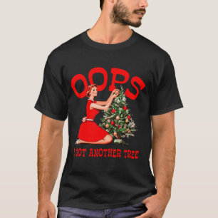 Lustige Retro-Weihnachten Oops Ich Habe Einen Weit T-Shirt