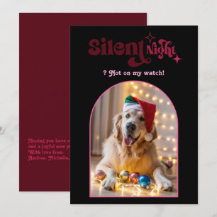 Lustige Retro-Weihnachtsfotografie launisches Boar Feiertagskarte