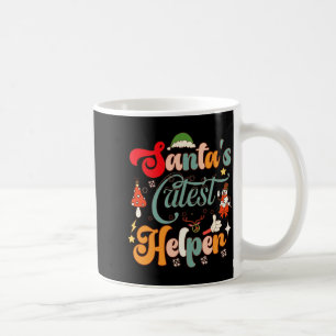Lustige Retro-Weihnachtsmänner süßester Helfer Kaffeetasse