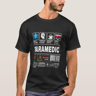 Lustige Rettungsassistent Warnschild Fähigkeiten K T-Shirt