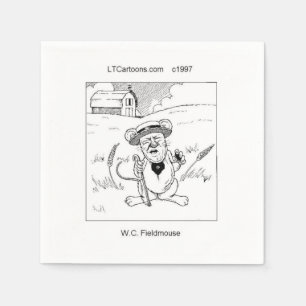 Lustige Rick London Feldmaus Comic  Serviette
