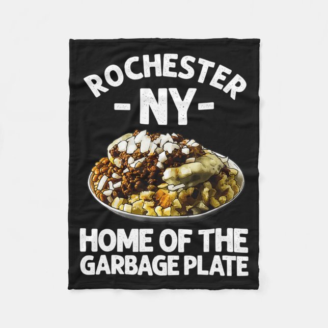 Lustige Rochester Ny Müllplatte Geschenk Cool New  Fleecedecke (Vorderseite)