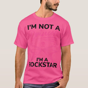 Lustige Rockstar-Kunst für Mädchen Frauen Punkrock T-Shirt