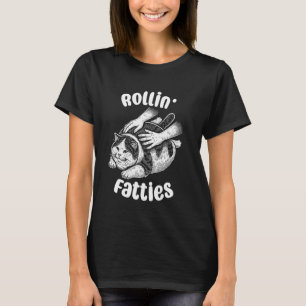 Lustige rollende Dickerchen Katzen Kätzchen Papa K T-Shirt