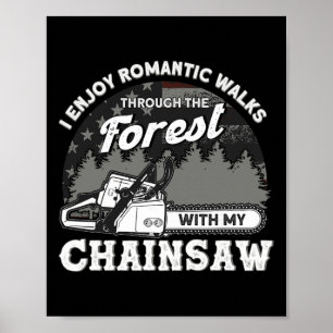 Lustige romantische Spaziergänge mit meiner Ketten Poster