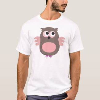 Lustige rosa Eule T-Shirt