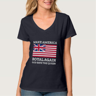 Lustige rote blaue Make America Royal Again Kunst T-Shirt