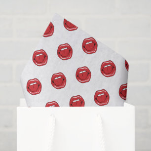 Lustige rote Lippen Seidenpapier