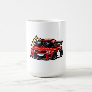 Lustige rote Sonnenbrille Auto Farb-Morph-Tasse Verwandlungstasse