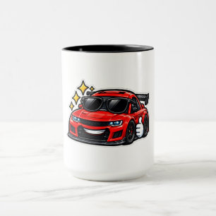 Lustige rote Sonnenbrille Auto Liebhaber Combo Tas Tasse