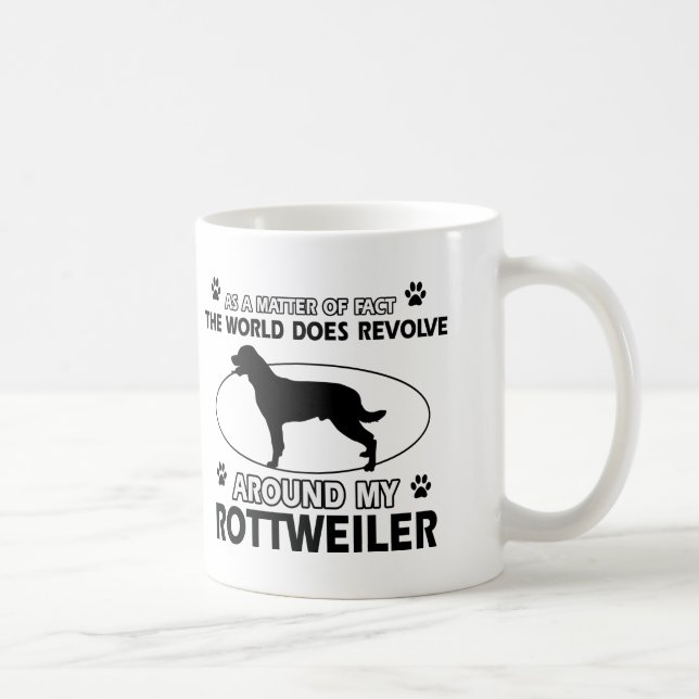 Lustige ROTTWEILER Entwürfe Tasse (Rechts)