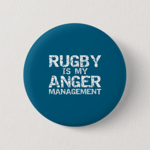 Lustige Rugby-Zitat Vintage-Geschenk Rugby Ist Mei Button