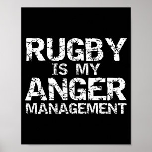 Lustige Rugby-Zitat Vintage-Geschenk Rugby Ist Mei Poster