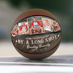 Lustige rustikale „MVP bei Weitem“ Foto Basketball