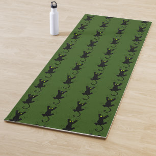 Lustige rutschende Katze kratzen Krallen Kratzen P Yogamatte