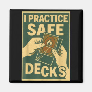 Lustige Safe Decks Sammelkarten Spiel Pun Humor Magnet