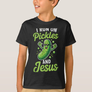 Lustige Salzgurke Gurke Ich Laufe Auf Essiggurken T-Shirt