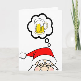 Lustige Sankt-Weihnachtskarte Feiertagskarte