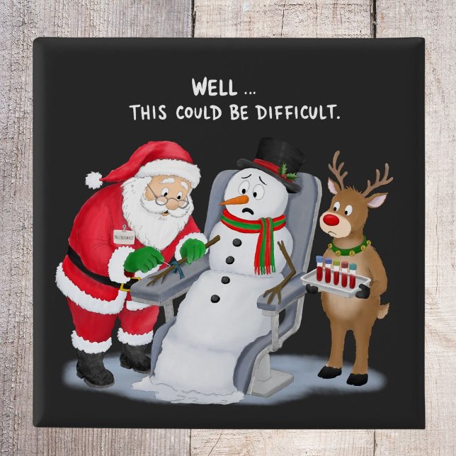 Lustige Santa-Blutabnahme Phlebotomist Button (Von Creator hochgeladen)