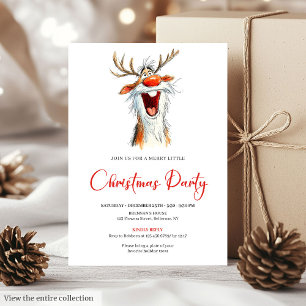 Lustige Santa-Cocktail-Weihnachtsfeier-Einladung Einladung