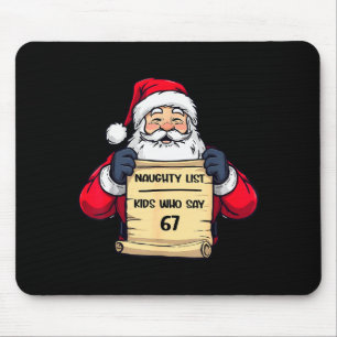 Lustige Santa Ungezogen Liste Kinder, die 67 Weihn Mousepad