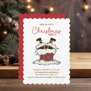 Lustige Santa-Weihnachtsfeier Einladung