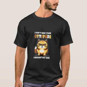 Lustige Sarkasmus-Katzen-Sprüche für Männer und Fr T-Shirt
