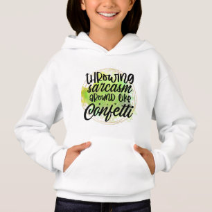Lustige Sarkasmus-Konfetti-Wortkunst  Hoodie