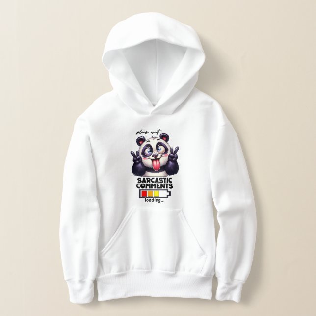 Lustige Sarkasmus-Panda-Wortkunst Hoodie (Ablage )