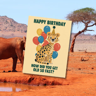 Lustige sarkastische Geburtstagsnachrichten und Al Postkarte