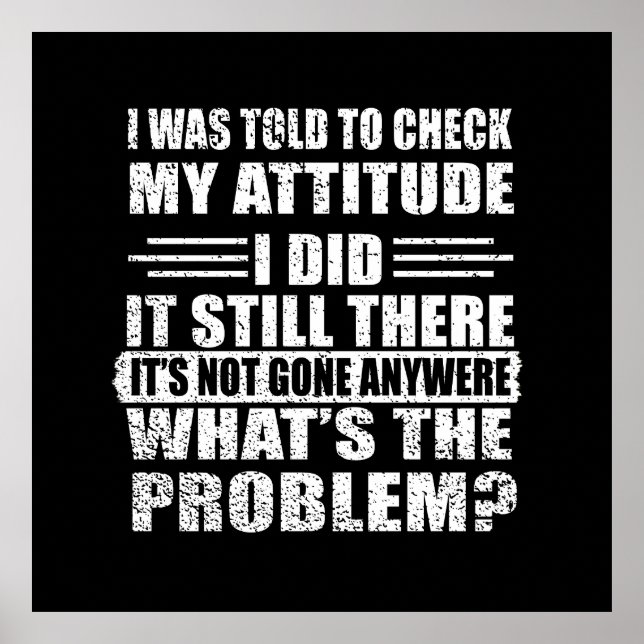 lustige sarkastische introvertierte Redewendungen Poster (Vorne)