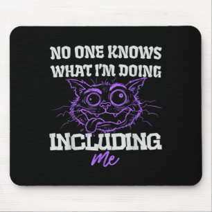 Lustige sarkastische Katzen-Meme-Grafik Humorvolle Mousepad