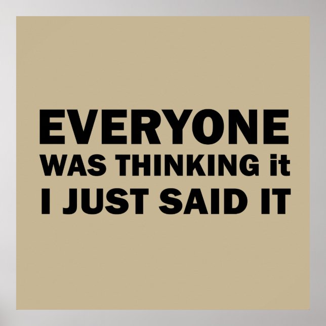 lustige sarkastische Redewendungen Poster (Vorne)