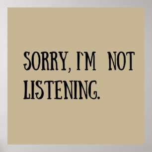 lustige sarkastische Redewendungen Poster