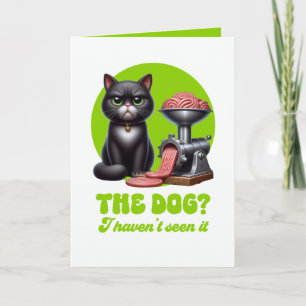 Lustige sarkastische schwarze Katze Karte