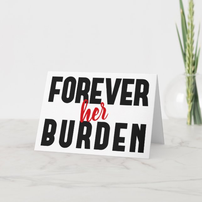 Lustige sarkastische Valentinsgrüße für sie Karte (Vorderseite)