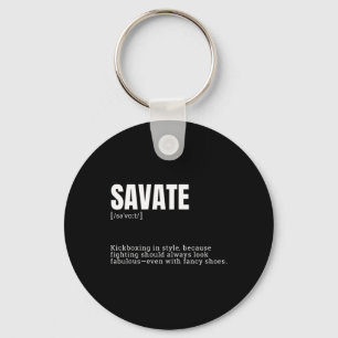 Lustige Savate-Hobby-Kickboxer-Enthusiast Definiti Schlüsselanhänger