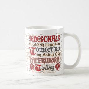 Lustige SCA Seneschal-Schreibarbeit Tasse