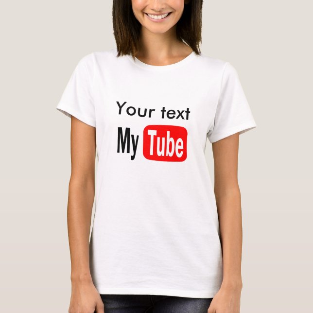 Lustige Schablone YouTube, tun es sich, populär T-Shirt (Vorderseite)