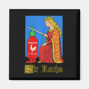 Lustige scharfe Soße mittelalterliche Kunst Magnet