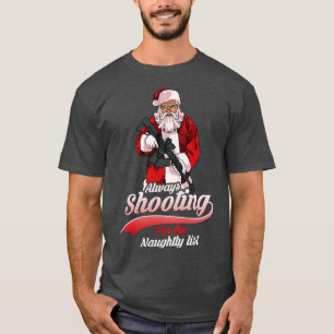 Lustige Schießwaffe Pistole Weihnachtsgeschenk T-Shirt