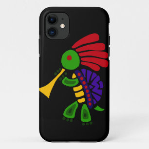Lustige Schildkröte, die Kokopelli Art tanzt Case-Mate iPhone Hülle