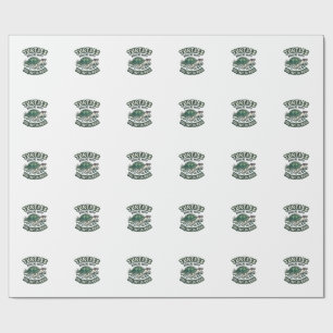 Lustige Schildkröte Macht Mich Glücklich Vintage Geschenkpapier