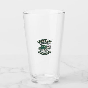 Lustige Schildkröte Macht Mich Glücklich Vintage  Glas