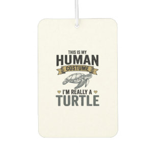 Lustige Schildkröten-Kostüm Vintage-Stich-Design_1 Autolufterfrischer
