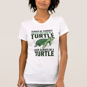Lustige Schildkröten-Zitat Vintage-Gravur-Design_1 T-Shirt