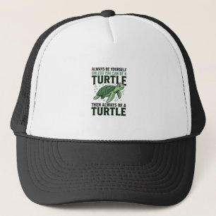 Lustige Schildkröten-Zitat Vintage-Gravur Design_1 Truckerkappe